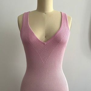 ☆ guess ombre pink rib knit dress